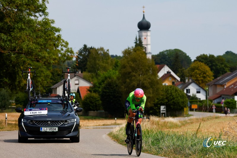 European Championships Munich 2022 - 2022 UEC Road Elite European Championships - Women's ITT - 17/08/2022 - Eugenia Bujak (SLO) - photo Luca Bettini/UEC/SprintCyclingAgency?2022